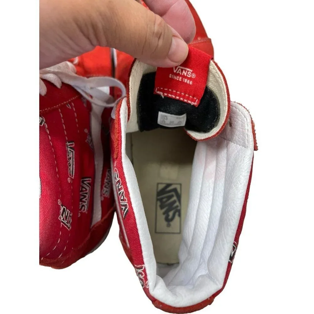 Vans Sk8 Hi Sneaker Vans Misprint Red/White Men’s 13 - Picture 7 of 11